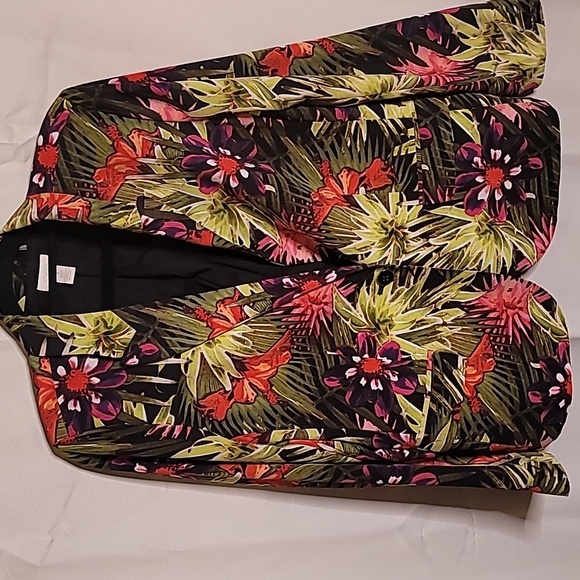 Chico size 1 Floral Multicolored Jacket - Picture 1 of 4